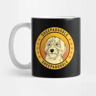 Sheepadoodle Dog Portrait Mug